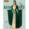 imageSpooktacular Creations Renaissance Costume Women Velvet Medieval Dress for Women Irish Renaissance Dress for HalloweenGreen
