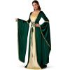 imageSpooktacular Creations Renaissance Costume Women Velvet Medieval Dress for Women Irish Renaissance Dress for HalloweenGreen