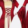 imageSpooktacular Creations Renaissance Costume Women Velvet Medieval Dress for Women Irish Renaissance Dress for HalloweenRed