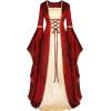 imageSpooktacular Creations Renaissance Costume Women Velvet Medieval Dress for Women Irish Renaissance Dress for HalloweenRed