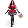 imageSpooktacular Creations Women Little Red Riding Hood Costume with Little Red Riding Hood Accessories for Halloween CostumeWomens