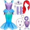imageSpooktacular Creations Halloween Mermaid Costume for Girls Little Mermaid Dress Princess Dress Up for Girls 46 for DressUpBlue