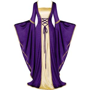imageSpooktacular Creations Renaissance Costume Women Velvet Medieval Dress for Women Irish Renaissance Dress for HalloweenPurple