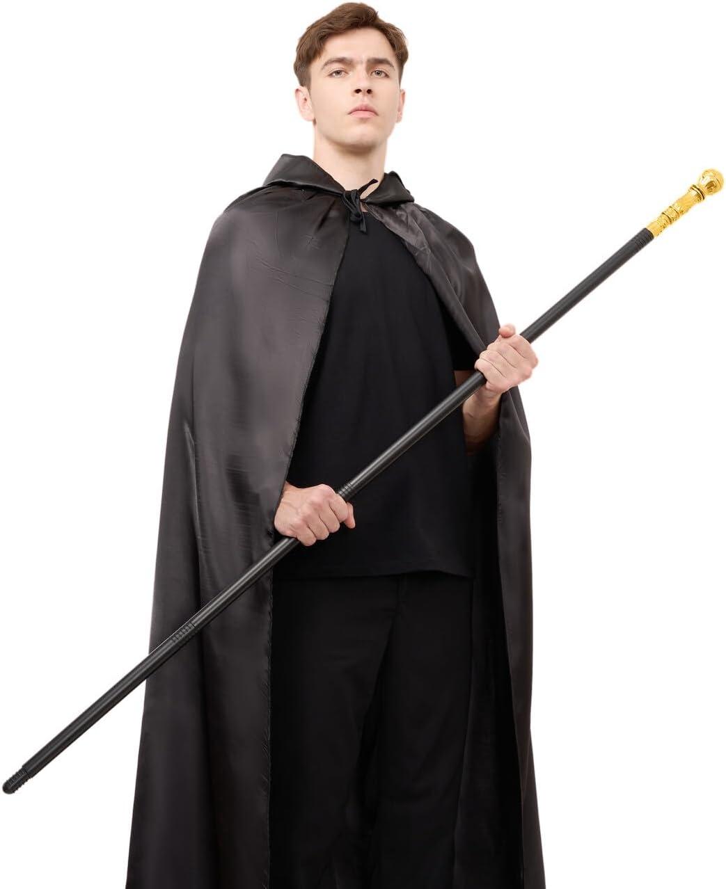 imageSpooktacular Creations Walking Cane Costume Vintage Staff Prop Stick Accessories for Dress Pimp Canes Party Pretend Play Costume for Adults and KidsGold