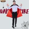 imageJOYIN Adult Child Unisex Vampire Costume Accessories Halloween Vampire Cape for Transylvania Dracula Theme PartyBlack  Red