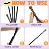 imageJOYIN Halloween Staff Elegant Vintage Gold Walking Cane Prop Stick Kids Women Men Costume Party Halloween Pimp Cane for Pretend Play Costume Vampire Dress Up Parties