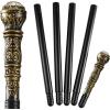 imageJOYIN Halloween Staff Elegant Vintage Gold Walking Cane Prop Stick Kids Women Men Costume Party Halloween Pimp Cane for Pretend Play Costume Vampire Dress Up Parties
