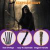 imageJOYIN Halloween Staff Elegant Vintage Gold Walking Cane Prop Stick Kids Women Men Costume Party Halloween Pimp Cane for Pretend Play Costume Vampire Dress Up Parties