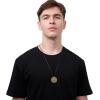 imageSpooktacular Creations 3PCS Pirate Coin Necklace Halloween Skull Necklace for Men Women ampamp Kids Cosplay Props Dress Up Accessories