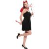 imageSpooktacular Creations 5Piece Halloween Red Devil Costume Set with Devil Wings Pitchfork Bow Tie Horn Headband and Tail Accessories for dress devil themed party fright night party cosplay
