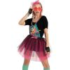 imageSpooktacular Creations 80s Outfit Woman Halloween Accessories Set 80s Costumes for Adults with TShirt Tutu Headband ampamp Other
