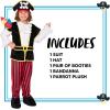 imageSpooktacular Creations Baby Pirate Costume Boys Pirate Outfit for Infant Halloween Trick Treating and Kids Dress up Parties