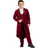 imageSpooktacular Creations Boys Halloween Steampunk Costume Kids Medieval Jacket Renaissance Victorian Tailcoat OutfitWine Red