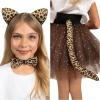 imageSpooktacular Creations Cat Pig Leopard Costume Set with Tutu Animals Headband Collar and TailCosplay Accessory KidsCheetah