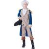 imageSpooktacular Creations George Washington Costume for Kids Colonial Boys Costume with Wig and Hat for Halloween DressUp Party