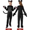imageSpooktacular Creations Girls Cat Costume Black Cat Plush Costume Child Outfit Set for Kids Halloween Role Play Themed Party