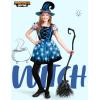 imageSpooktacular Creations Girls Light Up Witch Costume Kids Witch Costume with Hat and Broom for Toddler Halloween Dress PartyBlue