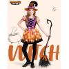 imageSpooktacular Creations Girls Light Up Witch Costume Kids Witch Costume with Hat and Broom for Toddler Halloween Dress PartyOrange