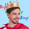 imageSpooktacular Creations Gold King Crown for Kids Men Women Costume Party Cosplay Props Halloween Plastic Crown Hat for Dress up Pretend Play Party Accessories Decorations