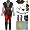 imageSpooktacular Creations Halloween Boys Costume Boys Pirate Costume Kids Pirate Outfit with Accessories for Halloween Party