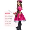 imageSpooktacular Creations Halloween Costumes for Girls Kids Pirate Costume Magenta Pirate Dress for Toddler Role Play Party