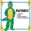 imageSpooktacular Creations Halloween Dinosaur Costume Kids TRex Costume Toddler with Egg for Baby Child Halloween Dressup PartyGreen