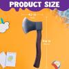 imageSpooktacular Creations Halloween Fake Hatchet Prop Lumberjack Costume Accessories Weapons Toy Realistic Felling Axe for Kids Women Men Halloween Costume Cosplay Party Trick Props