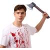 imageSpooktacular Creations Halloween Fake Hatchet Prop Lumberjack Costume Accessories Weapons Toy Realistic Felling Axe for Kids Women Men Halloween Costume Cosplay Party Trick Props