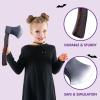imageSpooktacular Creations Halloween Fake Hatchet Prop Lumberjack Costume Accessories Weapons Toy Realistic Felling Axe for Kids Women Men Halloween Costume Cosplay Party Trick Props