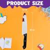 imageSpooktacular Creations Halloween Fake Knife Costume Props Simulated Plastic toy knife weapon Horror Scream Knives for Kids Adult Women Men Halloween Costume Cosplay Dress Up Accessories