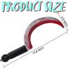 imageSpooktacular Creations Halloween Fake Plastic Sickle Weapon Toy Knife Prop Fake Grim Scythe Weapons for Halloween Costume Accessories Zombie Costume