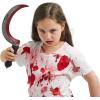 imageSpooktacular Creations Halloween Fake Plastic Sickle Weapon Toy Knife Prop Fake Grim Scythe Weapons for Halloween Costume Accessories Zombie Costume