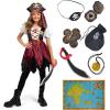 imageSpooktacular Creations Halloween Kids Pirate Costume Pirate Dress for Girls Buccaneer Princess Outfit for Toddler DressUpBlack