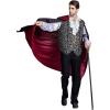 imageSpooktacular Creations Halloween Men Vampire CostumeHalloween Mens Vampire Cape Dracula Costume MenSilver
