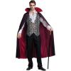 imageSpooktacular Creations Halloween Men Vampire CostumeHalloween Mens Vampire Cape Dracula Costume MenSilver