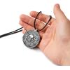 imageSpooktacular Creations Halloween Pirate Coin Necklace Pirate Skull Necklace Accessories for Men Women Halloween Cosplay Pirates Costume Halloween Dress Up Party FavorsSilver