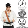 imageSpooktacular Creations Halloween Pirate Coin Necklace Pirate Skull Necklace Accessories for Men Women Halloween Cosplay Pirates Costume Halloween Dress Up Party FavorsSilver