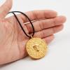 imageSpooktacular Creations Halloween Pirate Coin Necklace Pirate Skull Necklace Accessories for Men Women Halloween Cosplay Pirates Costume Halloween Dress Up Party FavorsGold