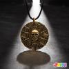 imageSpooktacular Creations Halloween Pirate Coin Necklace Pirate Skull Necklace Accessories for Men Women Halloween Cosplay Pirates Costume Halloween Dress Up Party FavorsAntique Bronze