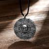imageSpooktacular Creations Halloween Pirate Coin Necklace Pirate Skull Necklace Accessories for Men Women Halloween Cosplay Pirates Costume Halloween Dress Up Party FavorsSilver