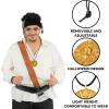 imageSpooktacular Creations Halloween Pirate Coin Necklace Pirate Skull Necklace Accessories for Men Women Halloween Cosplay Pirates Costume Halloween Dress Up Party FavorsGold
