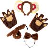 imageSpooktacular Creations Halloween Puppy Dalmatian Lion Monkey Costume Accessories Set Animal Costume with Animal Ears and TailMonkey