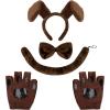 imageSpooktacular Creations Halloween Puppy Dalmatian Lion Monkey Costume Accessories Set Animal Costume with Animal Ears and TailPuppy