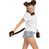 imageSpooktacular Creations Halloween Puppy Dalmatian Lion Monkey Costume Accessories Set Animal Costume with Animal Ears and TailPuppy