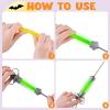 imageSpooktacular Creations Halloween Radioactive Glowing Syringe Prop Large Glow Syringes with Green Tube Kids Women Men Mad Scientist Costume Accessories Halloween Doctor Cosplay Accessory