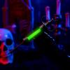 imageSpooktacular Creations Halloween Radioactive Glowing Syringe Prop Large Glow Syringes with Green Tube Kids Women Men Mad Scientist Costume Accessories Halloween Doctor Cosplay Accessory