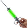 imageSpooktacular Creations Halloween Radioactive Glowing Syringe Prop Large Glow Syringes with Green Tube Kids Women Men Mad Scientist Costume Accessories Halloween Doctor Cosplay Accessory