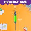imageSpooktacular Creations Halloween Radioactive Glowing Syringe Prop Large Glow Syringes with Green Tube Kids Women Men Mad Scientist Costume Accessories Halloween Doctor Cosplay Accessory