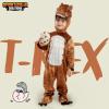 imageSpooktacular Creations Halloween Realistic Trex Costume Outfit Dinosaur Jumpsuit with Egg for Kids Toddler Dressup PartyBronze