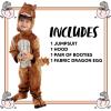 imageSpooktacular Creations Halloween Realistic Trex Costume Outfit Dinosaur Jumpsuit with Egg for Kids Toddler Dressup PartyBronze